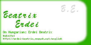 beatrix erdei business card